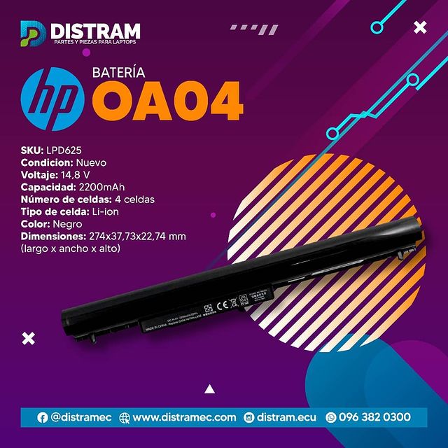 BATERIA HP OA04 / AO03 (2200mAh, 4 cells)