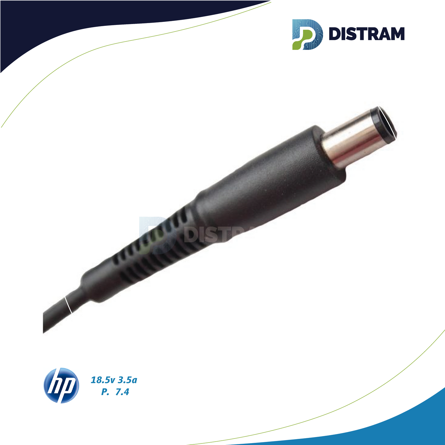 CARGADOR HP 18.5V/3.5A/65W/7.4X5.0MM PING AGUJA