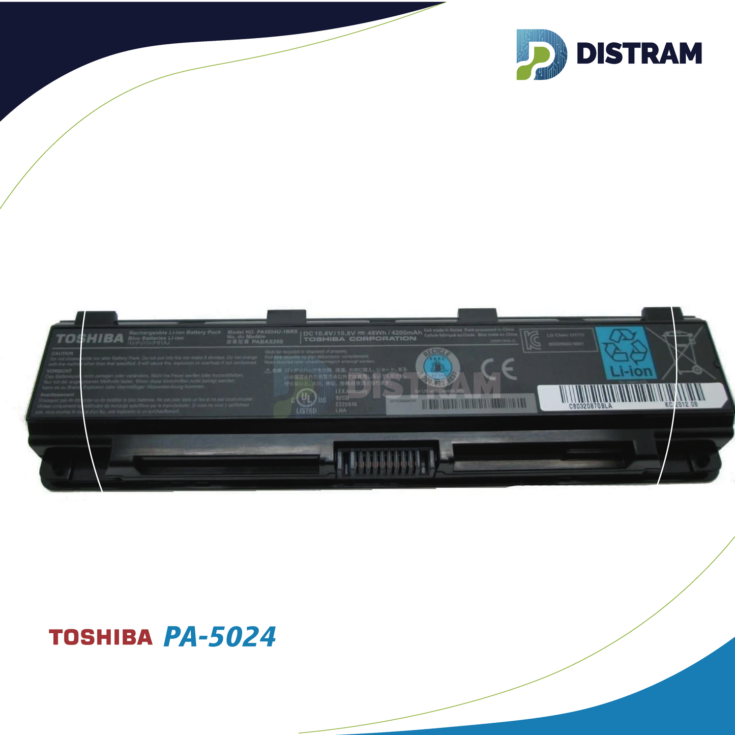 BATERIA TOSHIBA PA5024U-1BRS laptop (4400mAh, 6 cells)