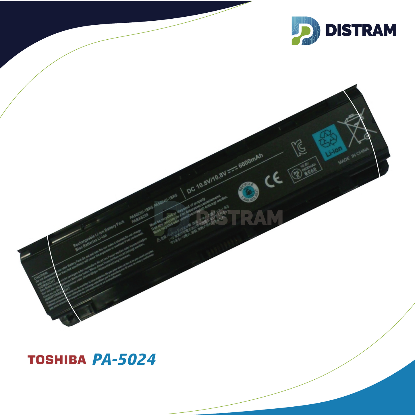 BATERIA TOSHIBA PA5024U-1BRS laptop (4400mAh, 6 cells)