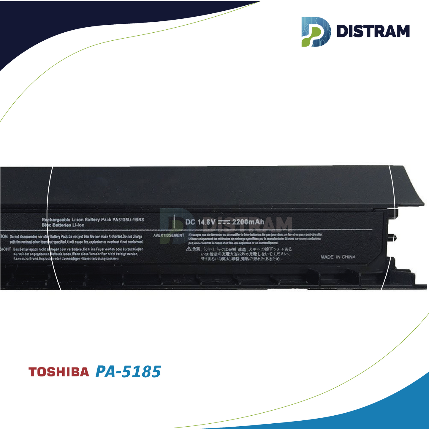 BATERIA TOSHIBA PA5185U laptop (2200mAh, 4 cells)