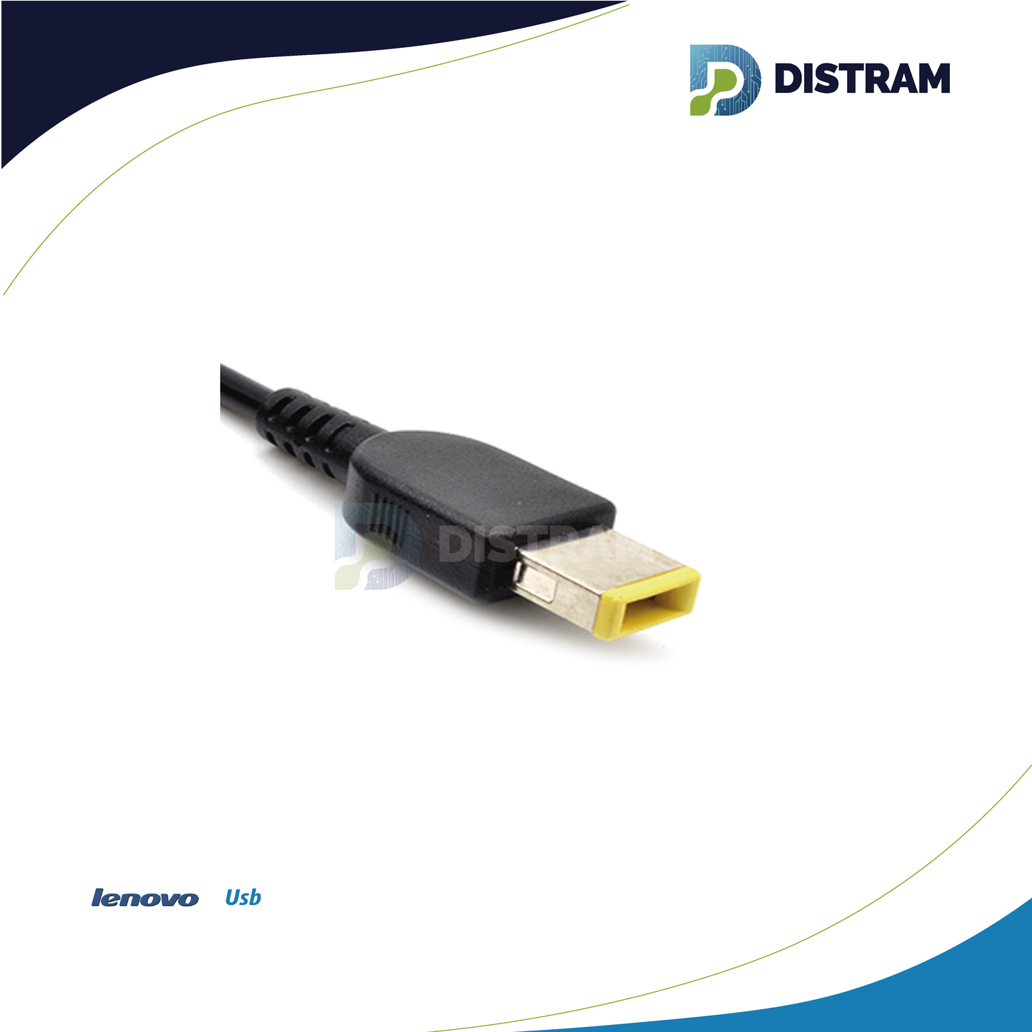 CARGADOR LENOVO 20V/3.25A/65W PLUG RECTANGULAR
