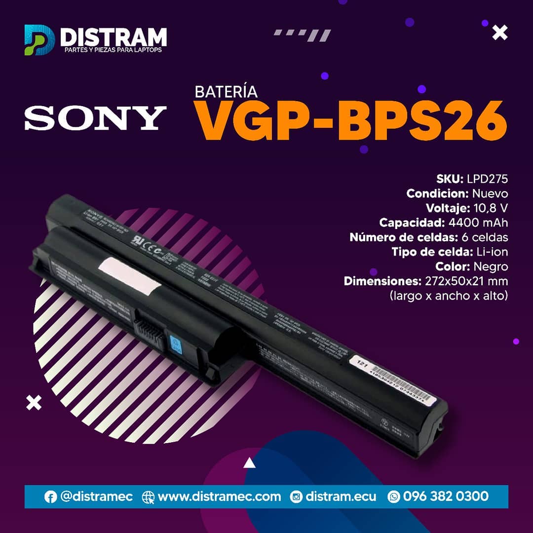 Bateria Sony Vgp-Bps26 (4400mAh, 6 cells)