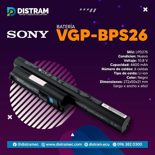 Bateria Sony Vgp-Bps26 (4400mAh, 6 cells)
