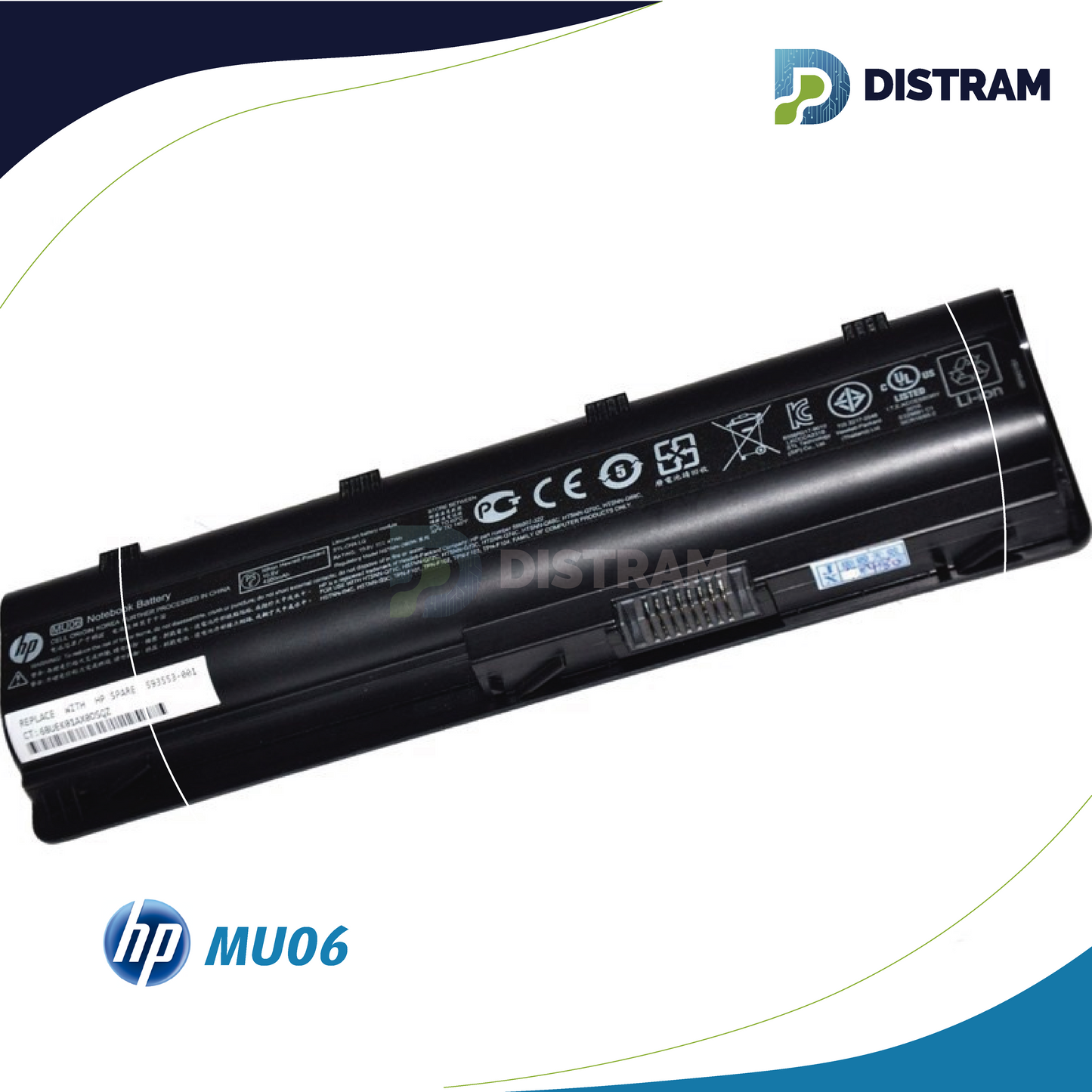 BATERIA HP MU06 laptop (5200mAh, 6 cells)