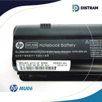 BATERIA HP MU06 laptop (5200mAh, 6 cells)